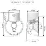 NEW Portable Electric Breast Pump Silent Wearable Automatic Milker LED Display USB Rechargable Hands-Free Portable Milker NO BPA