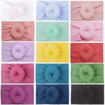 15Pcs Baby Headbands Turban Head Wrap Stretch Bow Soft Wide Nylon Hairband for Newborns Infants Toddlers