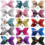 15/30Pcs Glitter Hair Bows Clips 4Inch Bunt Sequins Hairclips Alligator Clips Boutique Hair Accessories For Girls Teens Kids