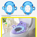 Baby Potty Seat with Armrest Safety Kids Toilet Training Potties Seats Infant Removable Toilet Chair Cushion Urinal Seat Ring