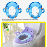 Baby Potty Seat with Armrest Safety Kids Toilet Training Potties Seats Infant Removable Toilet Chair Cushion Urinal Seat Ring