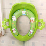 Baby Potty Seat with Armrest Safety Kids Toilet Training Potties Seats Infant Removable Toilet Chair Cushion Urinal Seat Ring