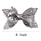 15/30Pcs Glitter Hair Bows Clips 4Inch Bunt Sequins Hairclips Alligator Clips Boutique Hair Accessories For Girls Teens Kids