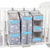 Orzbow Baby Bed Organizer Hanging Bags For Newborn Crib Diaper Storage Bags Baby Care Organizer Infant Bedding Nursing Bags