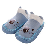 2022 0-36M Baby Socks With Rubber Soles Cartoon Infant Sock Newborn Floor Shoes Boy Anti Slip Leather Soft Sole First Walkers