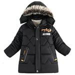 Warm Hooded Autumn And Winter Boys Winter Boys Childrens Clothing Boys Fur Collar