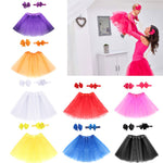 Newborn Baby Girl Tutu Multi-color Skirt Bow Headdress Sets Flower Photography Prop Cute Solid Color Skirts Children&#39;s Clothing