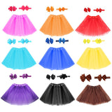 Newborn Baby Girl Tutu Multi-color Skirt Bow Headdress Sets Flower Photography Prop Cute Solid Color Skirts Children&#39;s Clothing