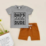 Baby Boys Clothing Sets Short Sleeve Top+Pocket Shorts Letter Print Kids Clothing2pcs Clothes Groups  Children Clothes Summer