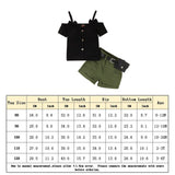 Baby Girls Knit Ribbed Suspender + Casual Shorts Pants Sets  Cotton Daily Wear 2023 Summer Baby Clothes Toddler Girl Clothes