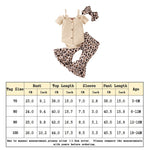 Baby Girl Solid Suspender+Pants Lovely T-Shirt Tops+Bell Bottoms 3 Piece Cute Tops+Floral Flare Pants Kids Clothes