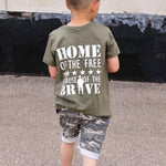 Baby Boys Short Sleeve Top+Shorts Drawstring Toddler Boy USA Flag T-Shirt+Camouflage Shorts Independence Day 2pcs Clothes Sets