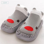 2022 0-36M Baby Socks With Rubber Soles Cartoon Infant Sock Newborn Floor Shoes Boy Anti Slip Leather Soft Sole First Walkers