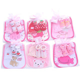 3PCS/Set Newborn Socks Infant Boy Girl Cotton Non-slip Floor Socks Baby Socks Gloves Saliva Towel Set Baby Clothes Accessories