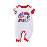 Independence Day Boys&#39; Bodysuit Letter Printed Short Sleeve Baby Summer Clothes Baby Boys Clothing Jumpsuit for Kids NewbornBaby