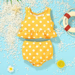 Children&#39;s Swimsuit Set Girls Fashionable And Cute High-quality Stretch Fabric Swimsuit For Swimming Lessons Beach Trips