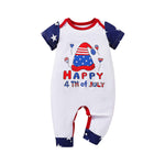 Independence Day Boys&#39; Bodysuit Letter Printed Short Sleeve Baby Summer Clothes Baby Boys Clothing Jumpsuit for Kids NewbornBaby