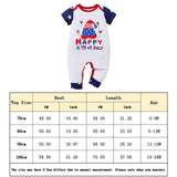 Independence Day Boys&#39; Bodysuit Letter Printed Short Sleeve Baby Summer Clothes Baby Boys Clothing Jumpsuit for Kids NewbornBaby