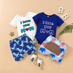 T Shirt Short Pant Fashion Cute Boys Summer Clothes Set Baby Summer Clothes Baby Boys Clothing Jumpsuit for Kids Newborn Baby