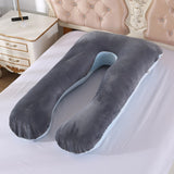 Soft Fleece Pregnant Pillow Gravida U Type Lumbar Pillow Multi Function Side Protect Cushion for Pregnancy Women Drop shipping