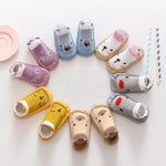 2022 0-36M Baby Socks With Rubber Soles Cartoon Infant Sock Newborn Floor Shoes Boy Anti Slip Leather Soft Sole First Walkers